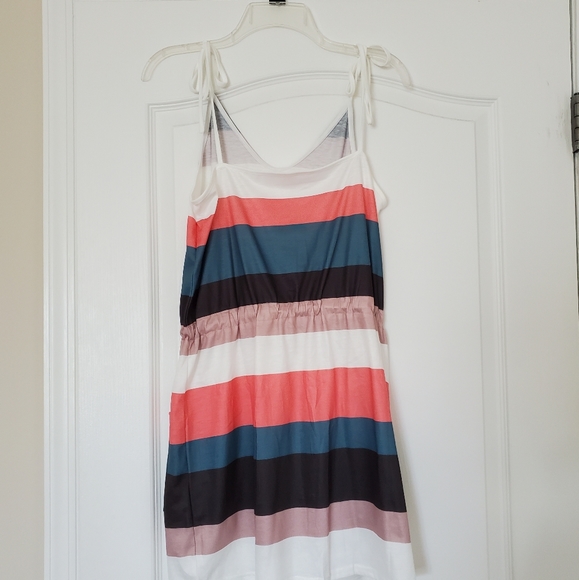 Striped Drawstring mini dress - Picture 2 of 3